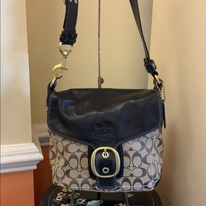 NWT Coach leather Sig Bleecker legacy flap bag